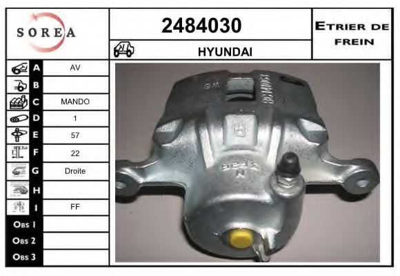 EAI 2484030 Brake Caliper